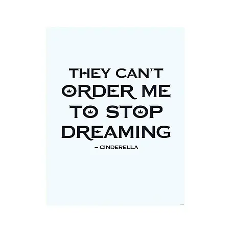 Komar Disney Edition 4 Poster Cinderella Quote