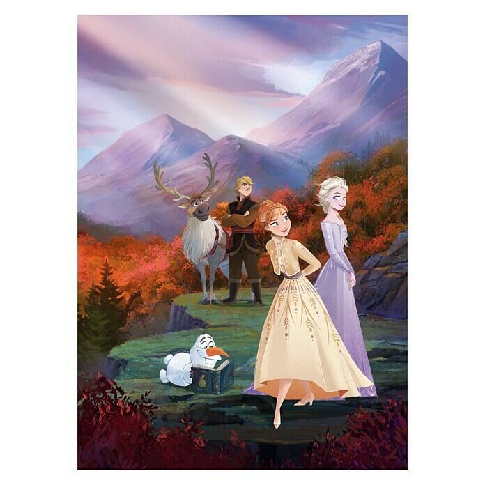 Komar Disney Edition 4 Fototapete Frozen Spring is coming (4 -tlg., B x H:  184 x 254 cm, Papier) | BAUHAUS