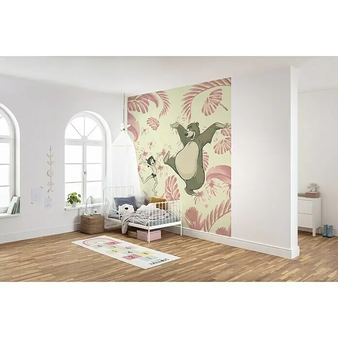 Komar Disney Edition 4 Fototapete Dance the Jungle - 5 -tlg., B x H: 250 x 280 cm, Vlies - Stimmungsaufnahme