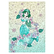 Komar Disney Edition 4 Fototapete Jasmin Pale Flowers (200 x 280 cm, Vlies)