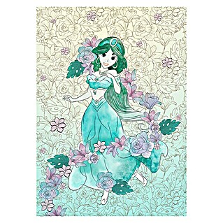 Komar Disney Edition 4 Fototapete Jasmin Pale Flowers (4 -tlg., B x H: 200 x 280 cm, Vlies)