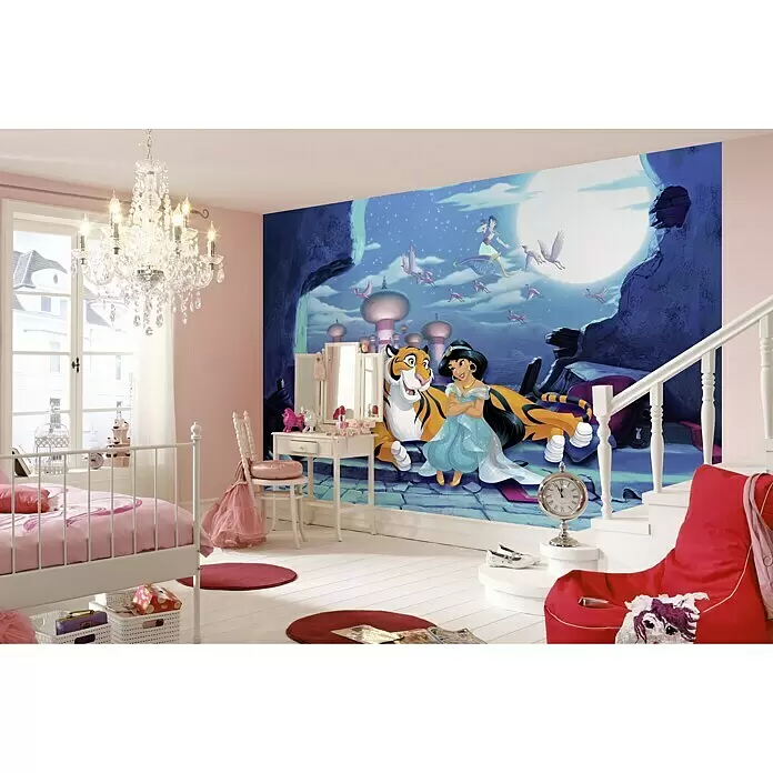 Komar Disney Edition 4 Fototapete Waiting for Aladdin - 8 -tlg., B x H: 368 x 254 cm, Papier - Stimmungsaufnahme