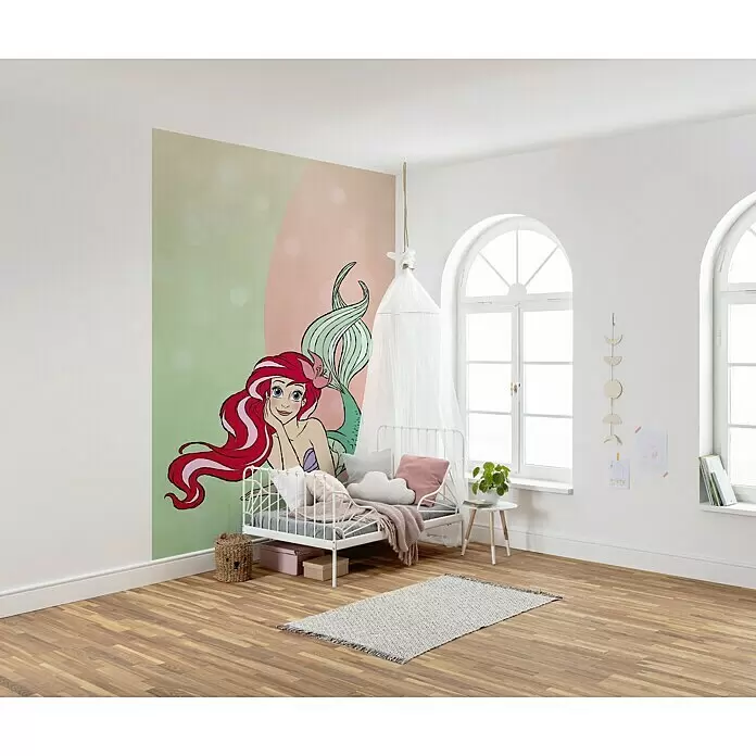 Komar Disney Edition 4 Fototapete Ariel Pastell - 4 -tlg., B x H: 200 x 280 cm, Vlies - Stimmungsaufnahme