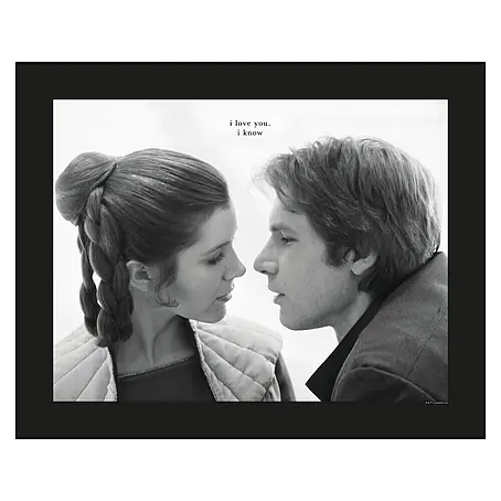 Komar Star Wars Poster Leia Han Love