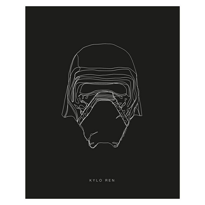 Komar Star Wars Poster Lines Dark Side Kylo Ren (Star Wars, B x H: 40 x 50  cm)
