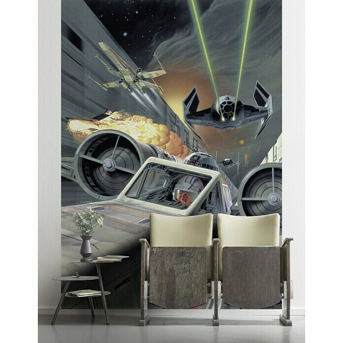 Komar Star Wars Fototapete Death Star Trench Run (200 x 280 cm, Vlies)