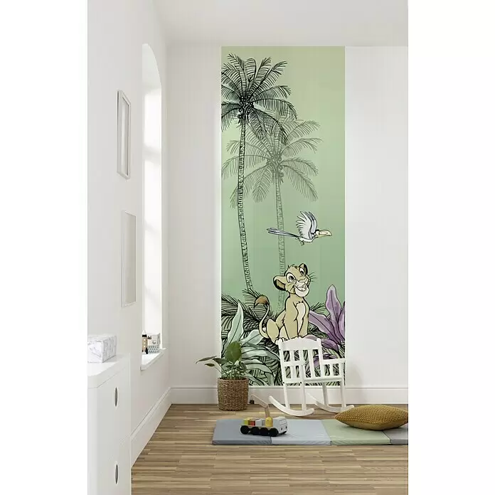 Komar Disney Edition 4 Fototapete Jungle Simba - 2 -tlg., B x H: 100 x 280 cm, Vlies - Stimmungsaufnahme