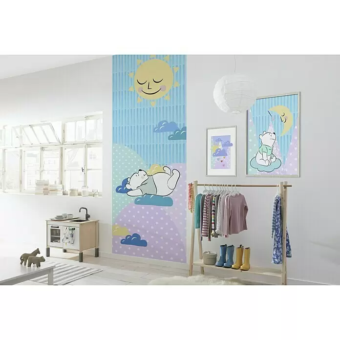 Komar Disney Edition 4 Fototapete Winnie Pooh Take a Nap - 2 -tlg., B x H: 100 x 280 cm, Vlies - Stimmungsaufnahme