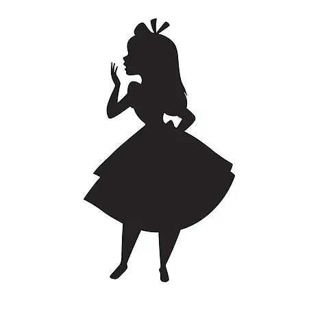 Komar Disney Edition 4 Poster Alice Silhouette