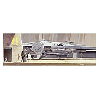 Komar Star Wars Fototapete RMQ Millennium Falcon (4 -tlg., B x H: 368 x 127 cm, Papier)