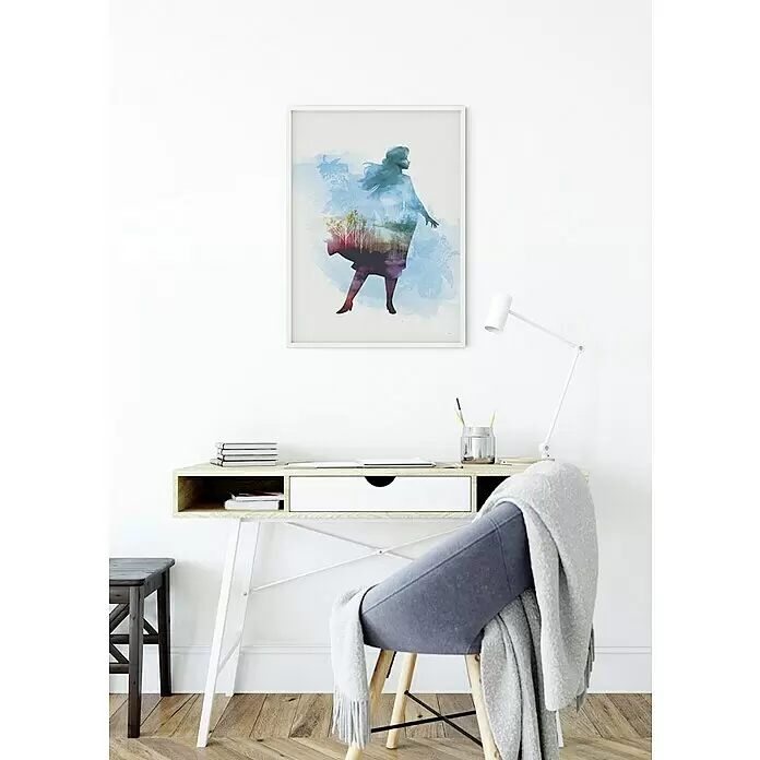 Komar Disney Edition 4 Poster Frozen Anna Aquarell - Disney, B x H: 50 x 70 cm - Stimmungsaufnahme