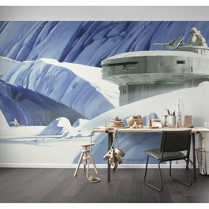 Komar Star Wars Fototapete RMQ Hoth Echo Base - 10 -tlg., B x H: 500 x 250 cm, Vlies - Stimmungsaufnahme