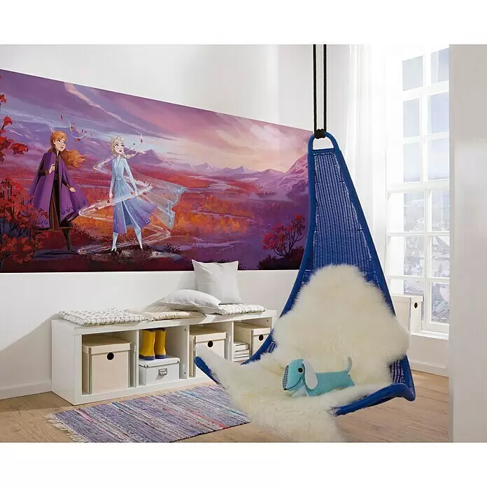 Komar Disney Edition 4 Fototapete Frozen Panorama - 8 -tlg., B x H: 368 x 127 cm, Papier - Stimmungsaufnahme