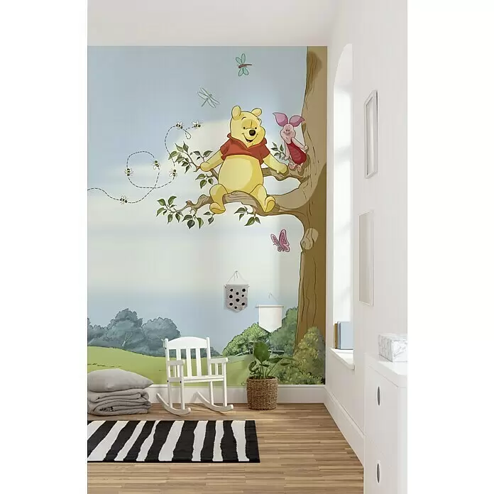 Komar Disney Edition 4 Fototapete Winnie Pooh Tree - 4 -tlg., B x H: 184 x 254 cm, Papier - Stimmungsaufnahme