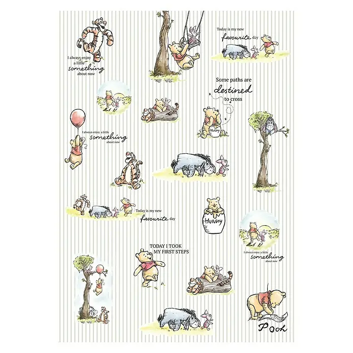 Komar Disney Edition 4 Fototapete Winnie Pooh Stripes