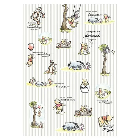 Komar Disney Edition 4 Fototapete Winnie Pooh Stripes