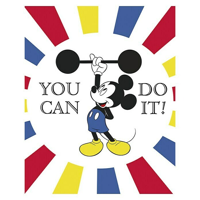 Komar Disney Edition 4 Wandbild Mickey Mouse Do It (40 x 50 cm, Vlies)