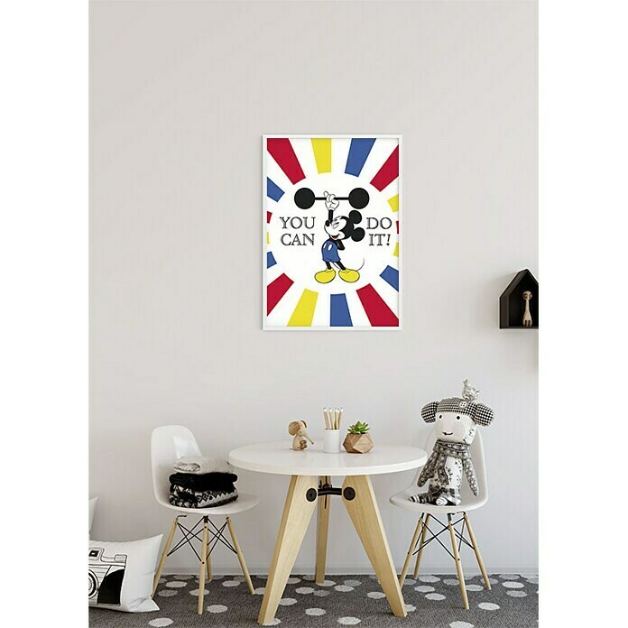 Komar Disney Edition 4 Wandbild Mickey Mouse Do It (40 x 50 cm, Vlies)