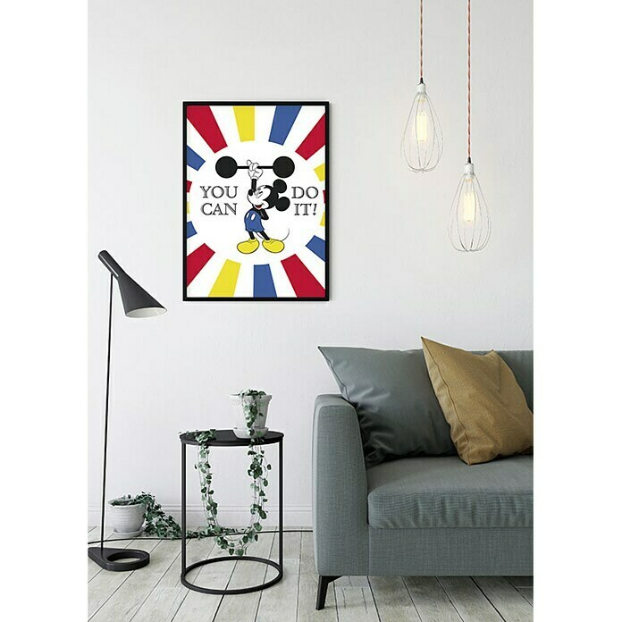 Komar Disney Edition 4 Wandbild Mickey Mouse Do It (50 x 70 cm, Vlies)