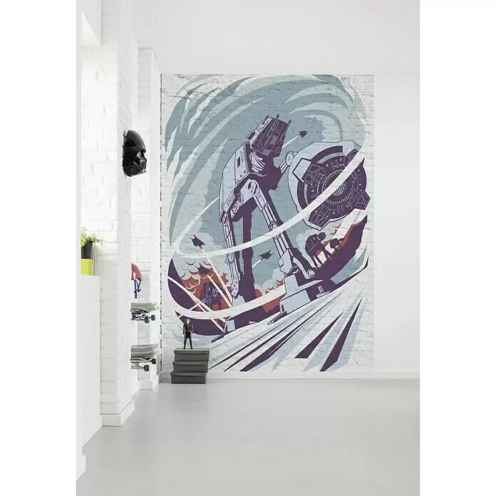 Komar Star Wars Fototapete Concrete Hoth - 4 -tlg., B x H: 200 x 280 cm, Vlies - Stimmungsaufnahme