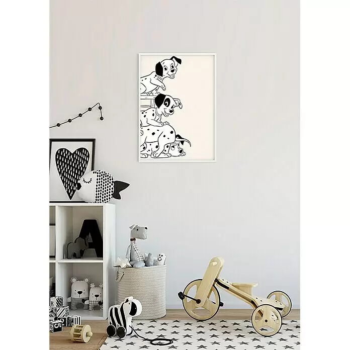 Komar Disney Edition 4 Poster 101 Dalmatiner Playing - Disney, B x H: 50 x 70 cm - Stimmungsaufnahme