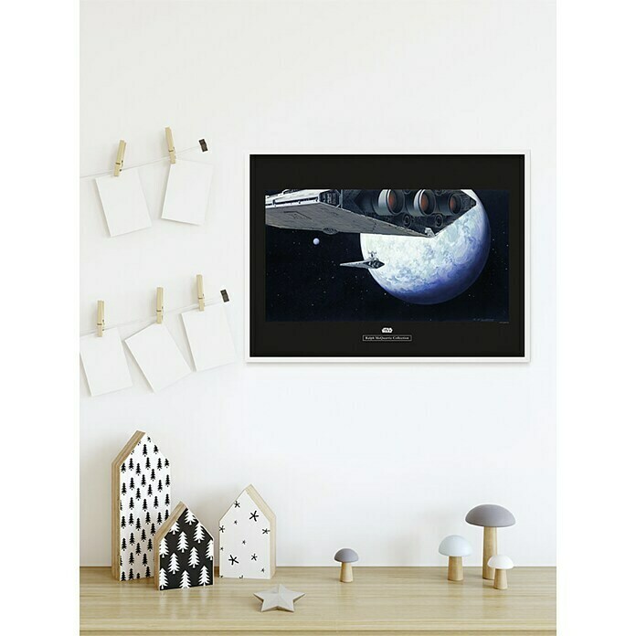 Komar Star Wars Wandbild RMQ Hoth Orbit (70 x 50 cm, Vlies)