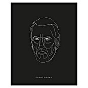 Komar Star Wars Wandbild Lines Dark Side Dooku (30 x 40 cm, Vlies)