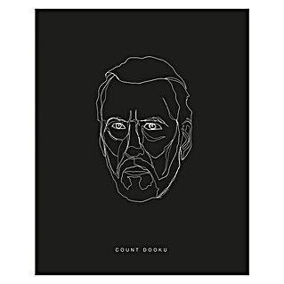 Komar Star Wars Poster Lines Dark Side Dooku (Star Wars, B x H: 30 x 40 cm)