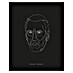 Komar Star Wars Poster Lines Dark Side Dooku 