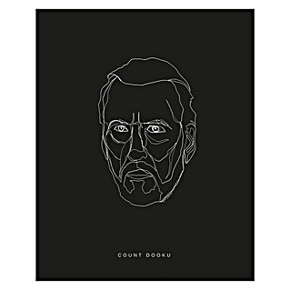 Komar Star Wars Poster Lines Dark Side Dooku (Star Wars, B x H: 50 x 70 cm)