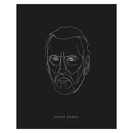 Komar Star Wars Poster Lines Dark Side Dooku