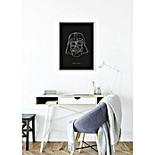 Komar Star Wars Wandbild Lines Dark Side Vader (30 x 40 cm, Vlies)