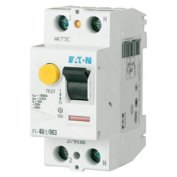 Eaton FI-Schutzschalter PFIM (40 A, 2-polig, Bemessungsfehlerstrom: 30 mA)
