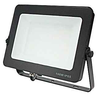 Proyector LED FLHAK (100 W, Color de luz: Blanco neutro, IP65, Negro)