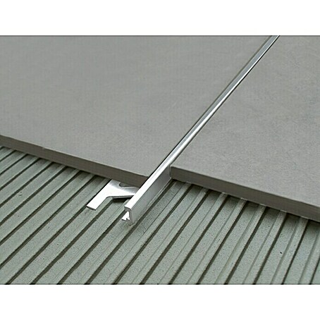 Fliesenprofil (Aluminium, Silber, L x H: 0,9 m x 0,8 cm)