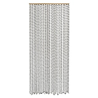 Conacord Fadenvorhang Seil (Beige/Schwarz, 90 x 200 cm, 100 % Baumwolle)