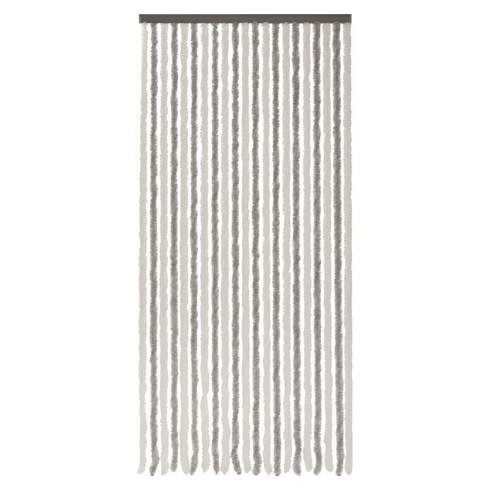 Conacord Dekovorhang (Silber/Weiß, 100 x 200 cm, 100 % Polyester)