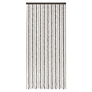 Conacord Dekovorhang Flauschi (Silber/Weiß, 100 x 200 cm, 100 % Polyester)