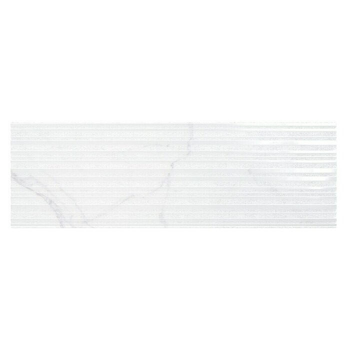 BHS Showroom Revestimiento de pared Palatina Nazca (30 x 90 cm, Blanco, Marmolado)