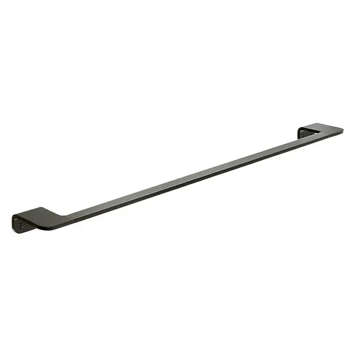 Tatay Onyx Toallero de barra - Ancho: 60 cm, Negro - Toallero negro elegante con diseño minimalista para una decoración de baño elegante y un almacenamiento cómodo de toallas.