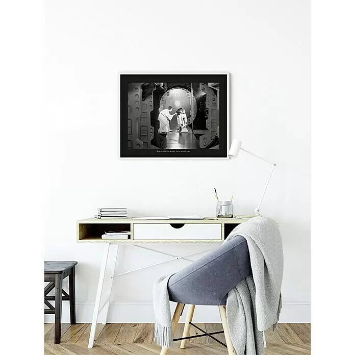 Komar Star Wars Poster Leia R2D2 Quote - Star Wars, B x H: 40 x 30 cm - Stimmungsaufnahme