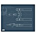 Komar Star Wars Poster EP9 Blueprint Y-Wing 