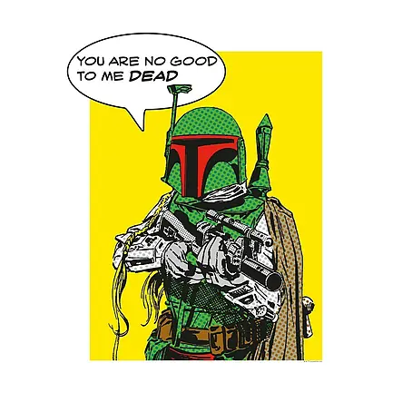 Komar Star Wars Poster Comic Quote Boba Fett
