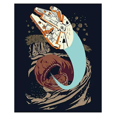Komar Star Wars Poster Vector Asteroids Worm