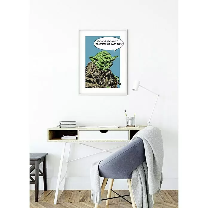 Komar Star Wars Poster Comic Quote Yoda - Star Wars, B x H: 30 x 40 cm - Stimmungsaufnahme