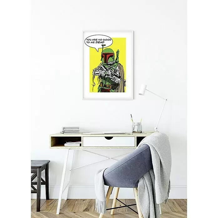 Komar Star Wars Poster Comic Quote Boba Fett - Star Wars, B x H: 50 x 70 cm - Stimmungsaufnahme