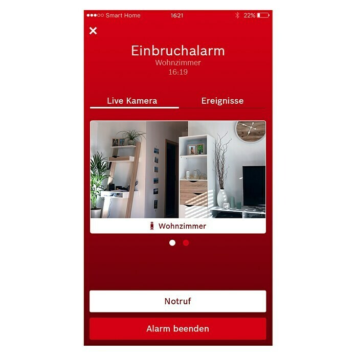 Bosch Smart Home Innenkamera1.920 x 1.080 Pixel (Full HD), Reichweite Funk: 80 m (Freifeld) Unknown