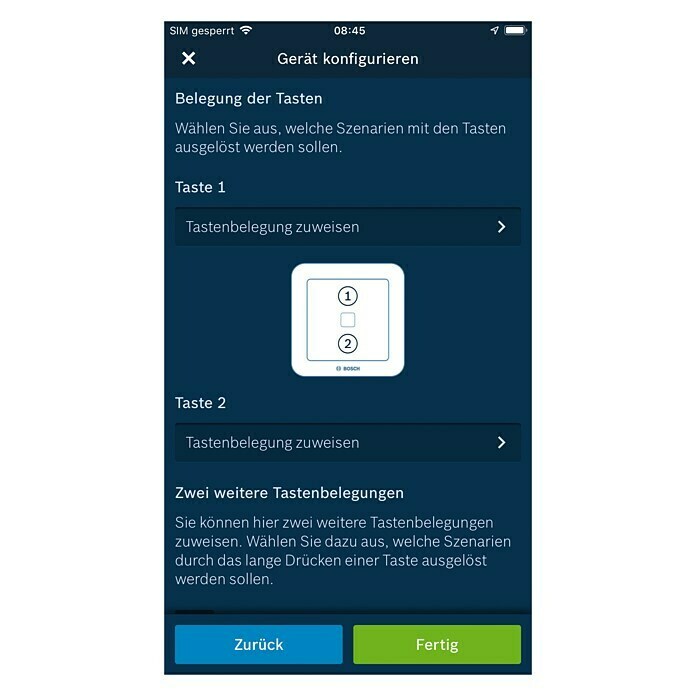 Bosch Universalschalter Smart Home Flex tragbar weiß