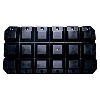 Talamex Multifender (L x B x H: 60 x 30 x 8 cm, Schwarz)