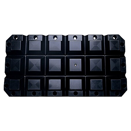 Talamex Multifender (L x B x H: 60 x 30 x 8 cm, Schwarz)